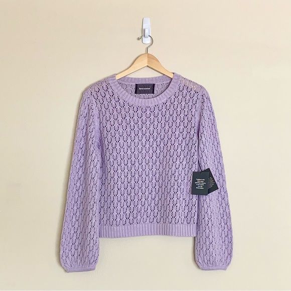 Reformation | Rose Pointelle Linen Sweater - Picture 2 of 14